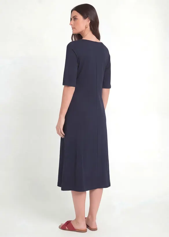 Jerseykleid aus purer Bio-Baumwolle, bonprix