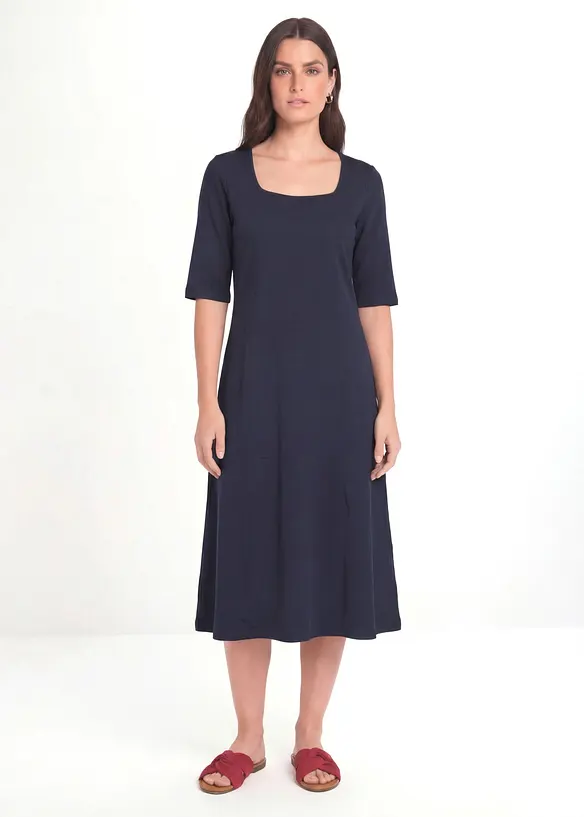 Jerseykleid aus purer Bio-Baumwolle, bonprix