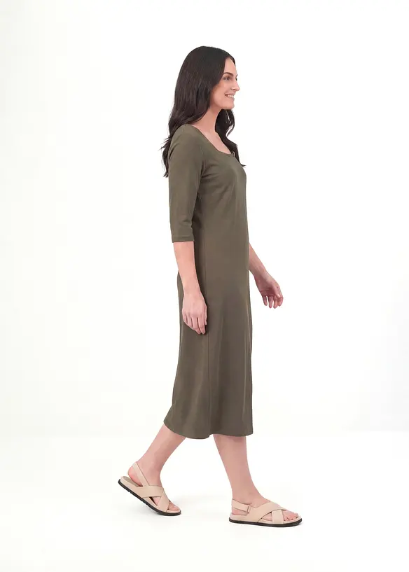 Jerseykleid aus purer Bio-Baumwolle, bonprix