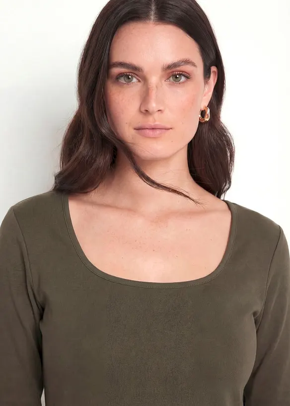 Jerseykleid aus purer Bio-Baumwolle, bonprix