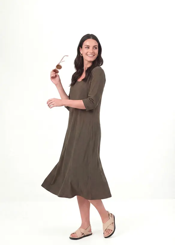 Jerseykleid aus purer Bio-Baumwolle, bonprix