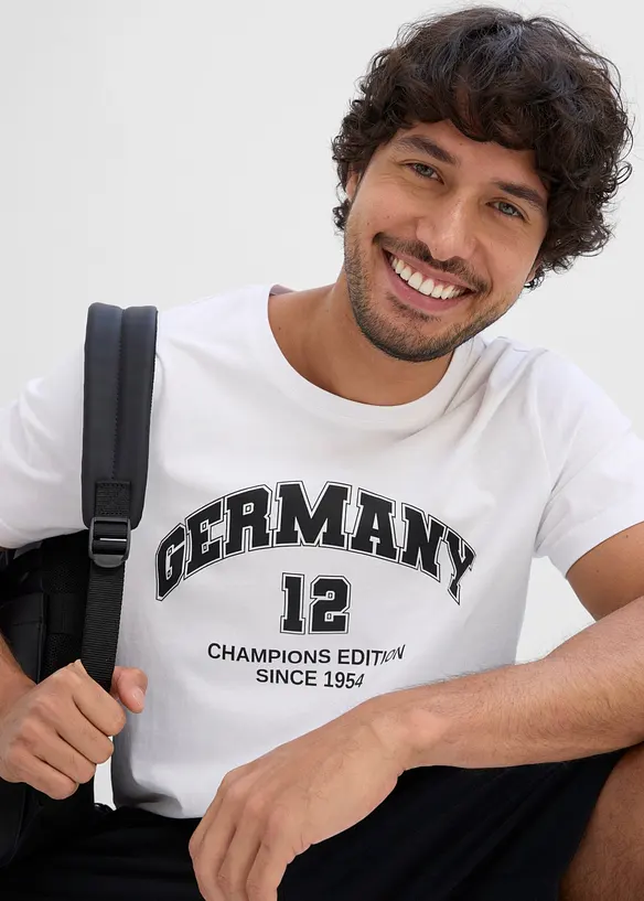 T-shirt Allemagne 100% coton, bonprix