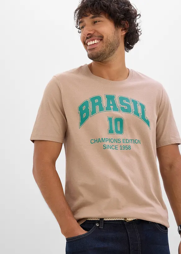 T-shirt Br&eacute;sil 100% coton, bonprix