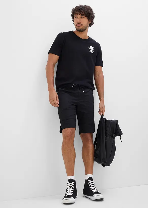 Bermuda extensible &agrave; taille &eacute;lastiqu&eacute;e, regular, bonprix