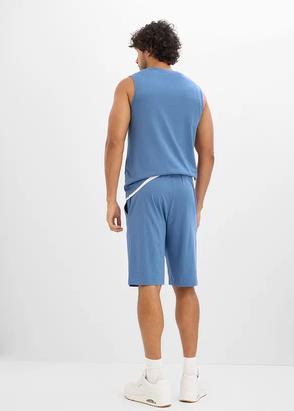 D&eacute;bardeur et bermuda 100% coton (ens. 2&nbsp;pces), bonprix