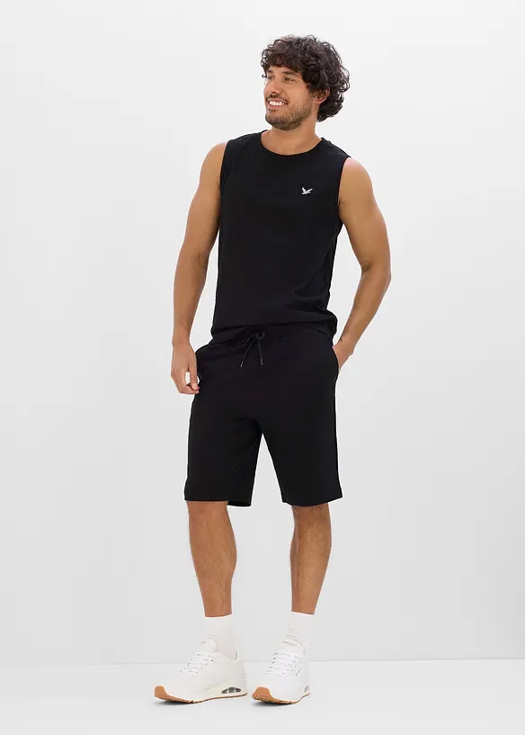 D&eacute;bardeur et bermuda 100% coton (ens. 2&nbsp;pces), bonprix