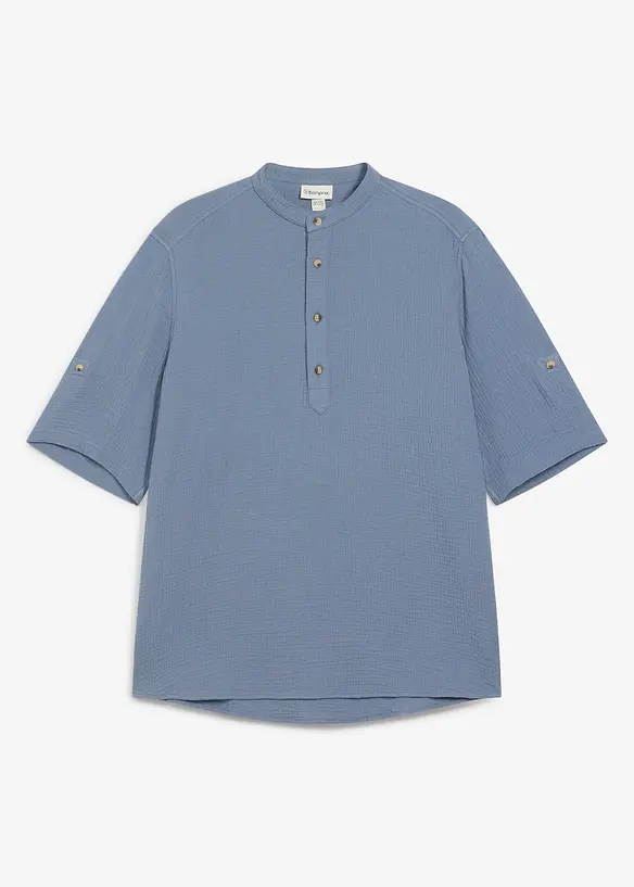 Chemise manches courtes en gaze de coton, bonprix