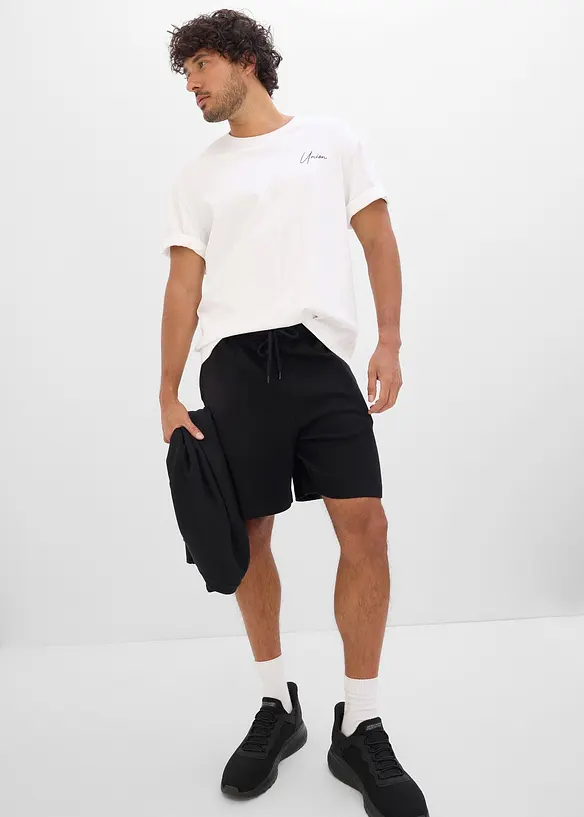 Lot de 2 shorts en jersey &eacute;pais, bonprix