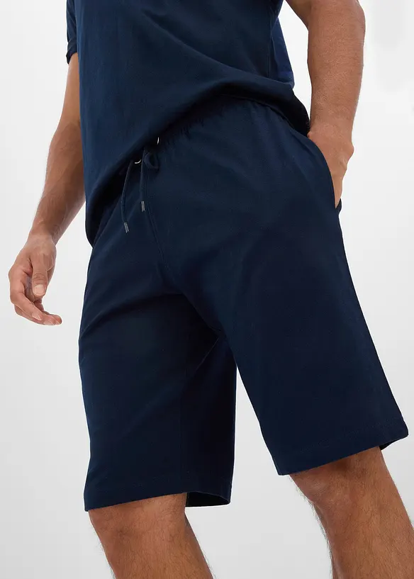 Top, T-shirt, 2 shorts (ens. 4 pces) 100% coton, bonprix