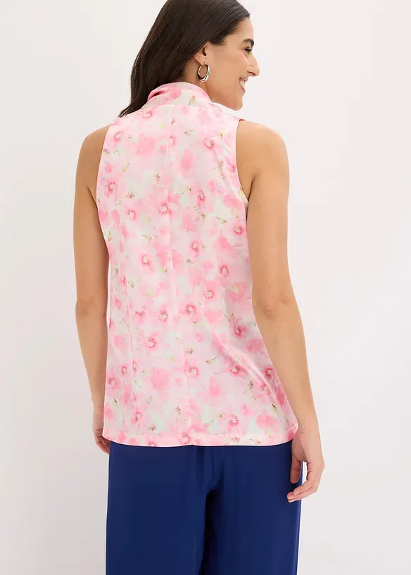 Schlupfbluse aus gl&auml;nzendem Satin mit Bindedetail, bonprix