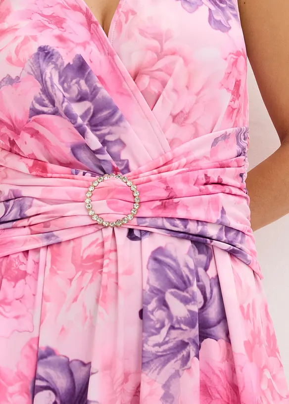 Maxikleid aus feinem Jersey mit Accessoir-Detail, bonprix
