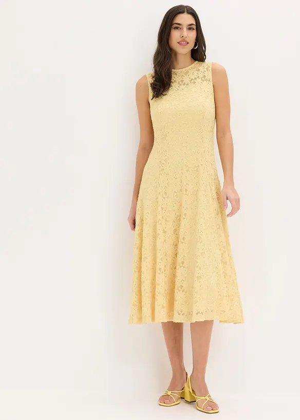 Spitzenkleid in Midi-L&auml;nge, bonprix
