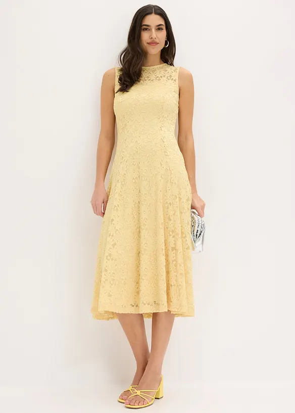 Spitzenkleid in Midi-L&auml;nge, bonprix