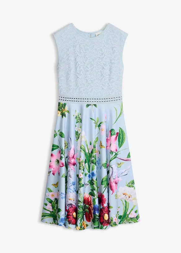 Midikleid mit Spitze, bonprix