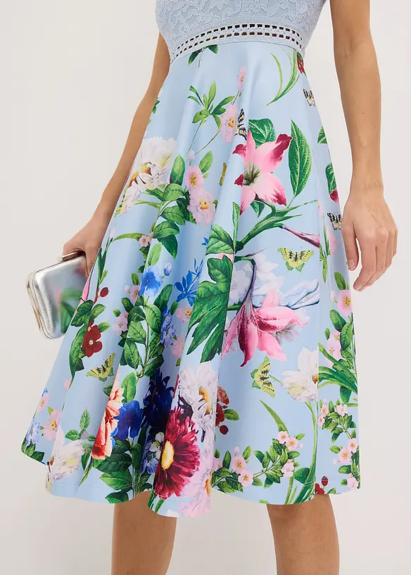 Midikleid mit Spitze, bonprix