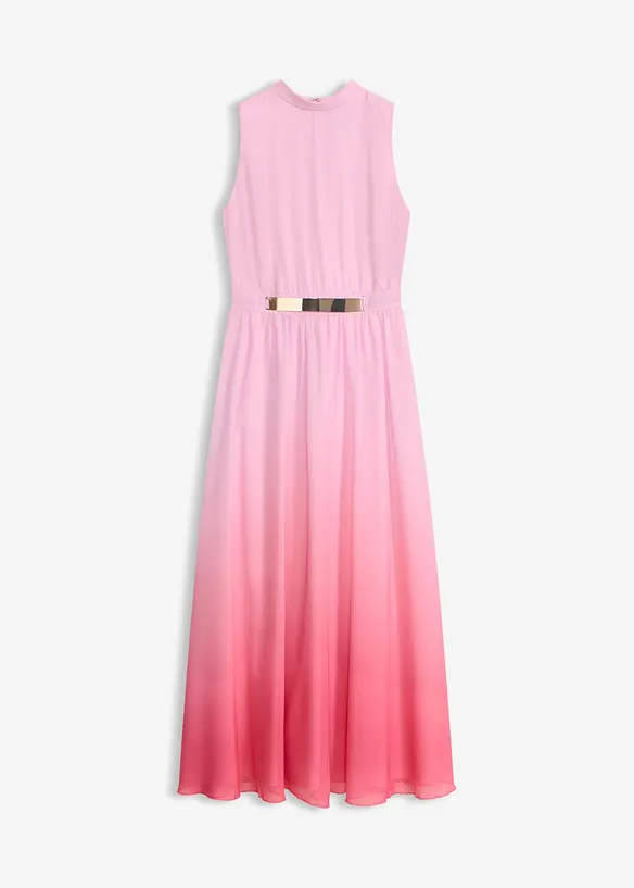 Chiffonkleid mit Kragen und Taillen-Einsatz, bonprix