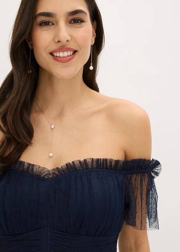 Maxikleid aus zartem T&uuml;ll, bonprix