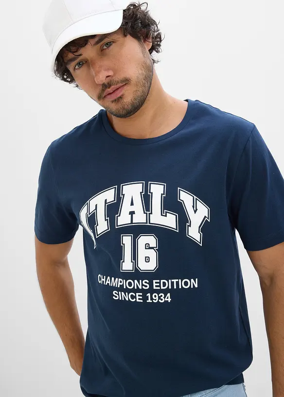 T-shirt Italie 100% coton, bonprix