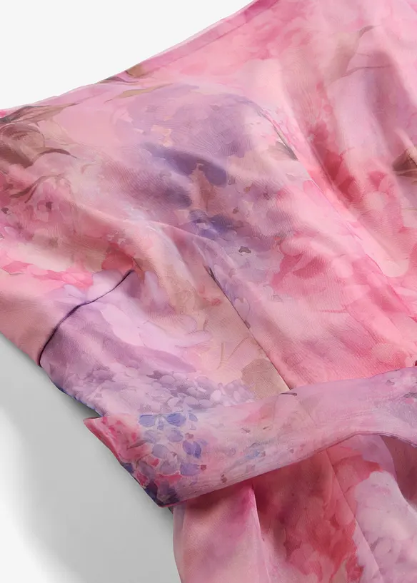 Midikleid aus zartem T&uuml;ll mit Bindeband, bonprix