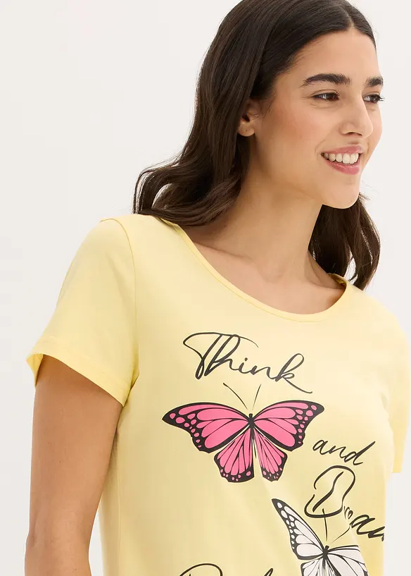 Chemise de nuit courte 100% coton, bonprix