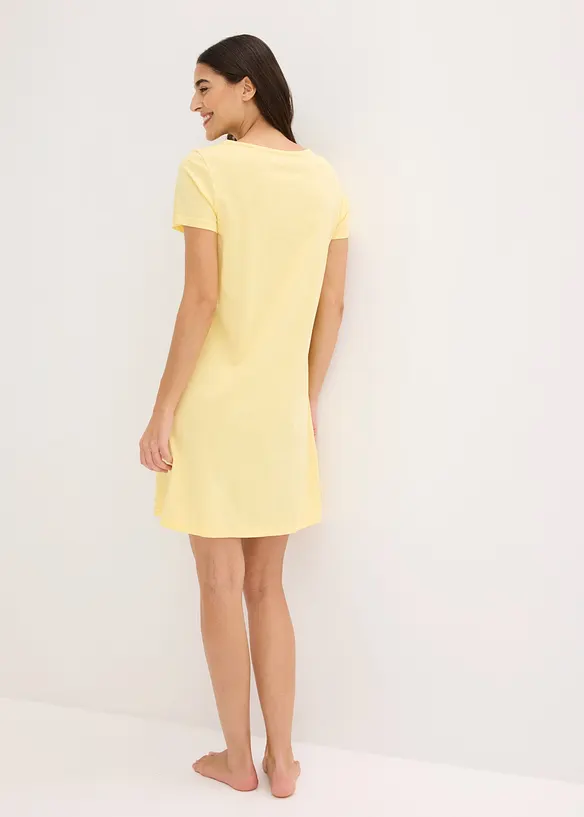 Chemise de nuit courte 100% coton, bonprix
