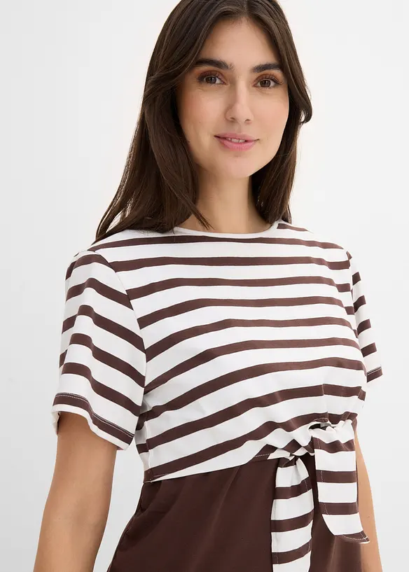 Robe de grossesse et d&rsquo;allaitement avec T-shirt (ens. 2&nbsp;pces), bonprix