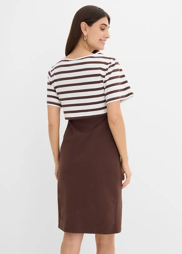 Robe de grossesse et d&rsquo;allaitement avec T-shirt (ens. 2&nbsp;pces), bonprix