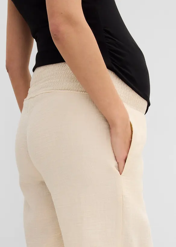 Bermuda de grossesse en gaze 100% coton, bonprix