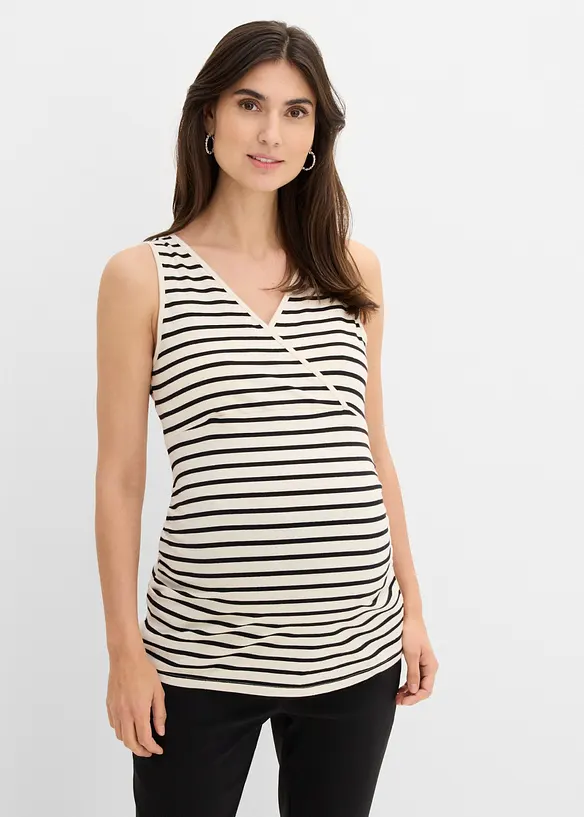 Lot de 2 tops de grossesse et d&rsquo;allaitement, bonprix