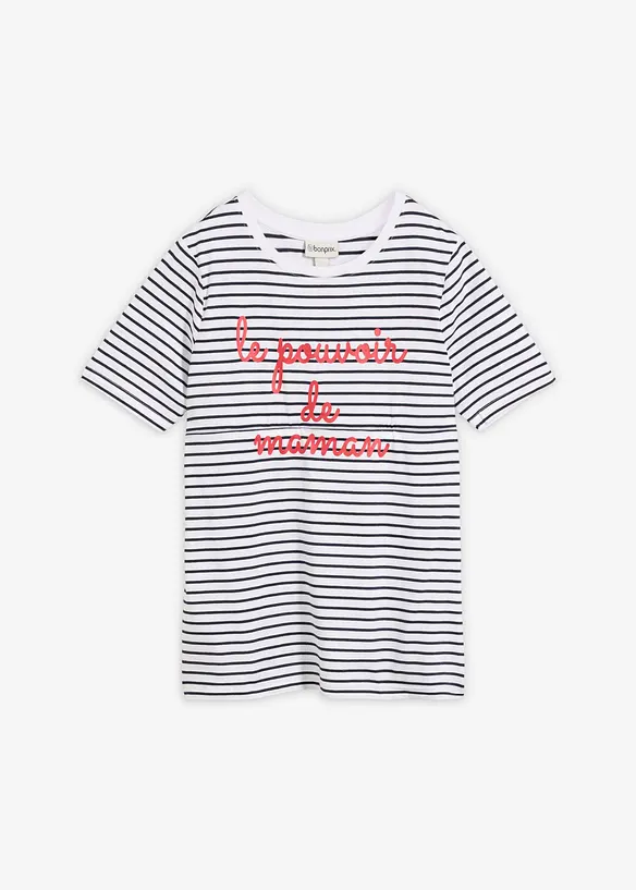 T-shirt de grossesse et d&rsquo;allaitement en coton, bonprix