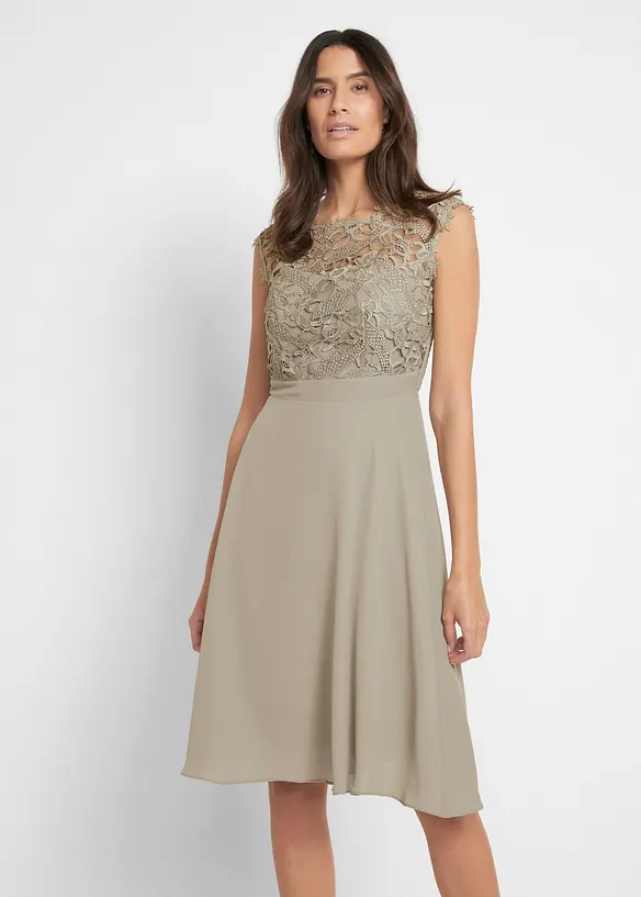 Minikleid mit Spitze, bonprix