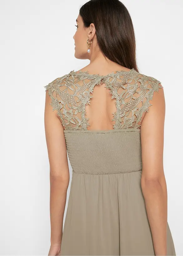 Minikleid mit Spitze, bonprix