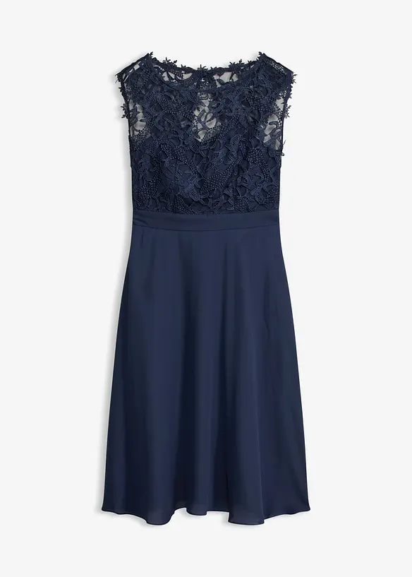 Robe courte &agrave; dentelle, bonprix