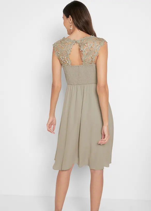 Minikleid mit Spitze, bonprix