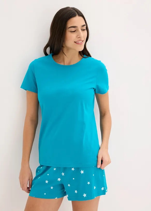 Lot de 2 pyjashorts 100% coton, bonprix