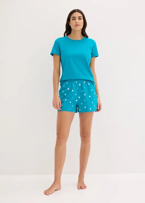 Lot de 2 pyjashorts 100% coton, bonprix