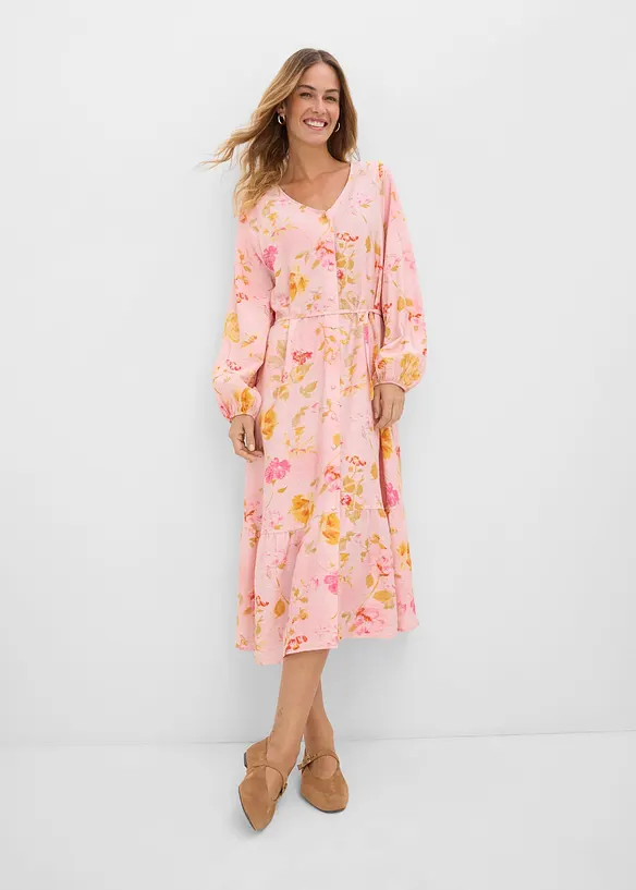Robe midi douce, bonprix