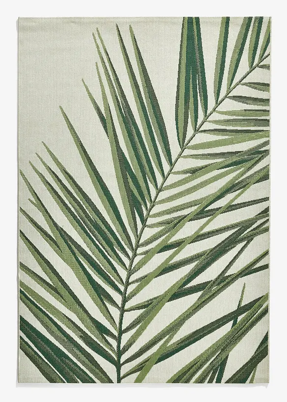 Tapis grand motif palmier, int&eacute;rieur et ext&eacute;rieur, bonprix