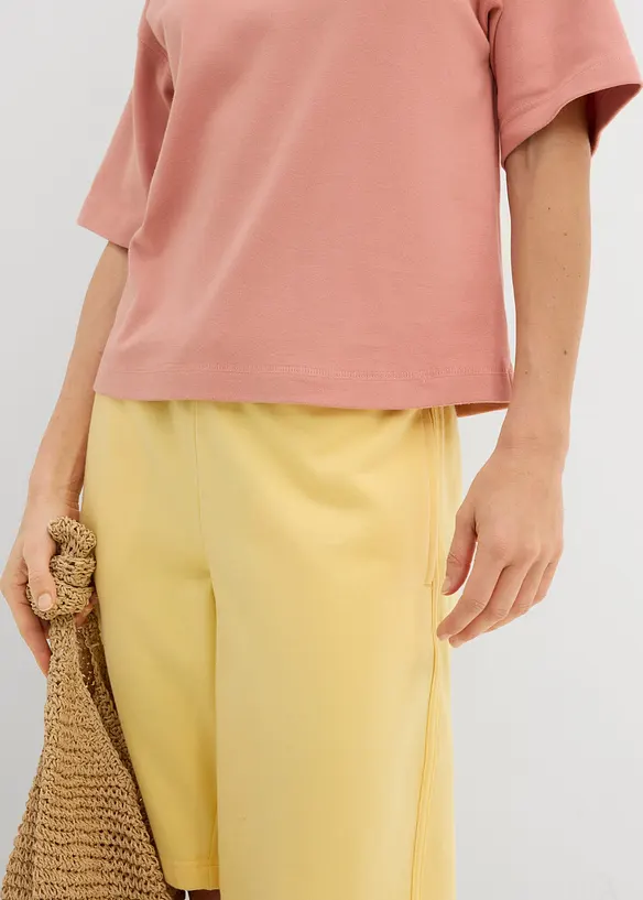 Boxy-Shirt aus schwerer Bio-Baumwolle, bonprix