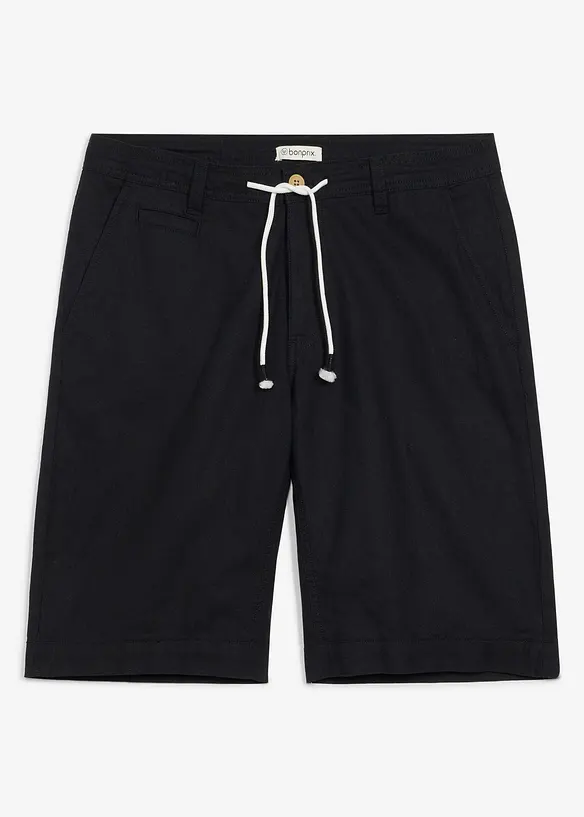 Regular Fit Bermuda aus luftigem Leinen-Mix, bonprix