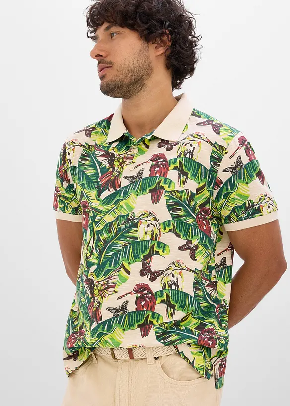 Poloshirt aus reiner Bio-Baumwolle, Kurzarm, bonprix