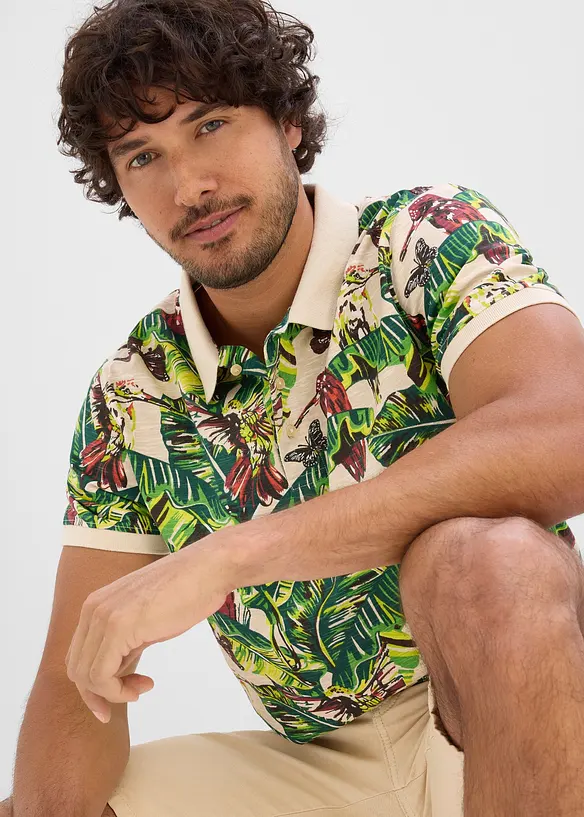 Poloshirt aus reiner Bio-Baumwolle, Kurzarm, bonprix
