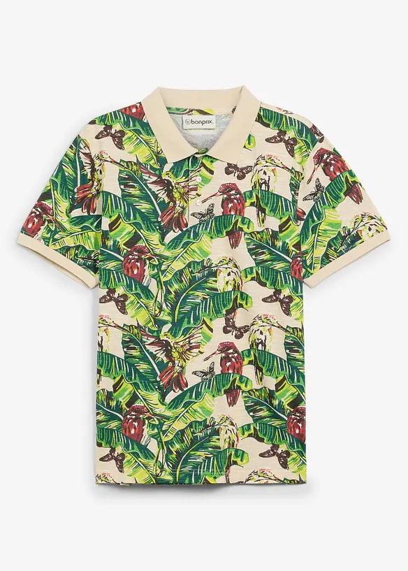 Poloshirt aus reiner Bio-Baumwolle, Kurzarm, bonprix