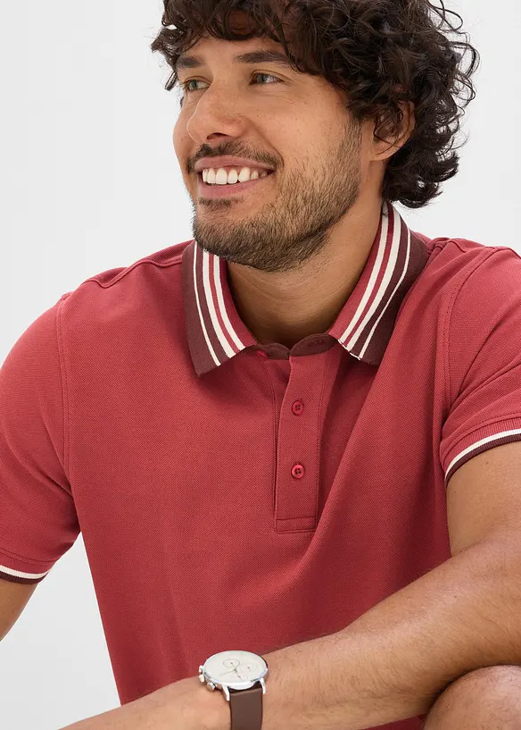 Piqu&eacute;-Poloshirt aus reiner Bio-Baumwolle, bonprix