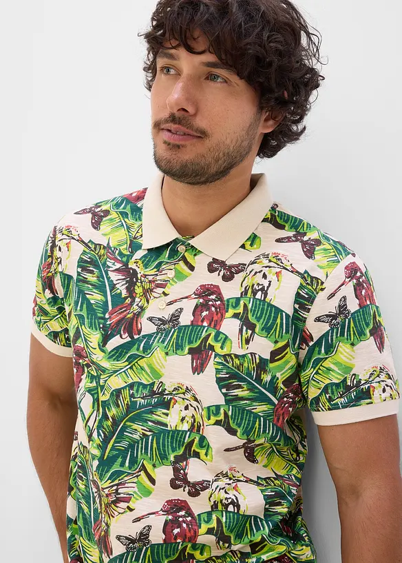 Poloshirt aus reiner Bio-Baumwolle, Kurzarm, bonprix