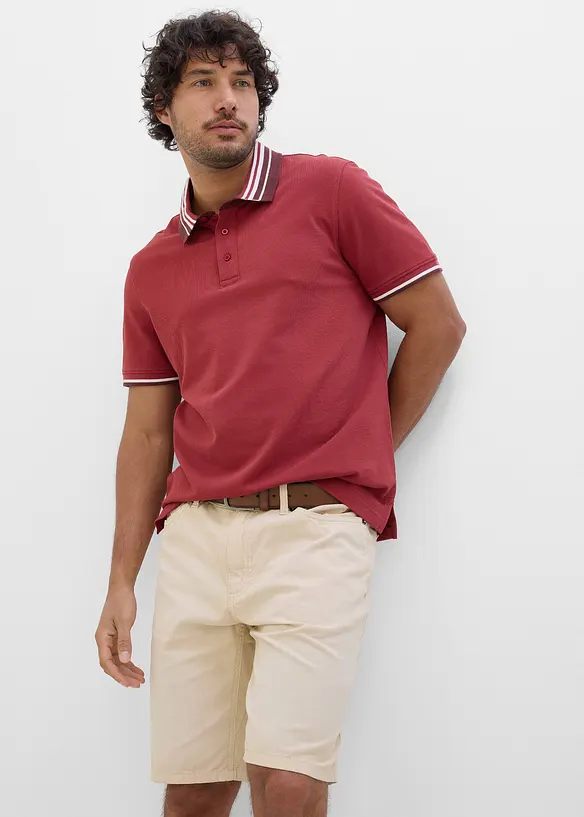 Bermuda regular &agrave; taille &eacute;lastiqu&eacute;e en denim l&eacute;ger et color&eacute;, bonprix