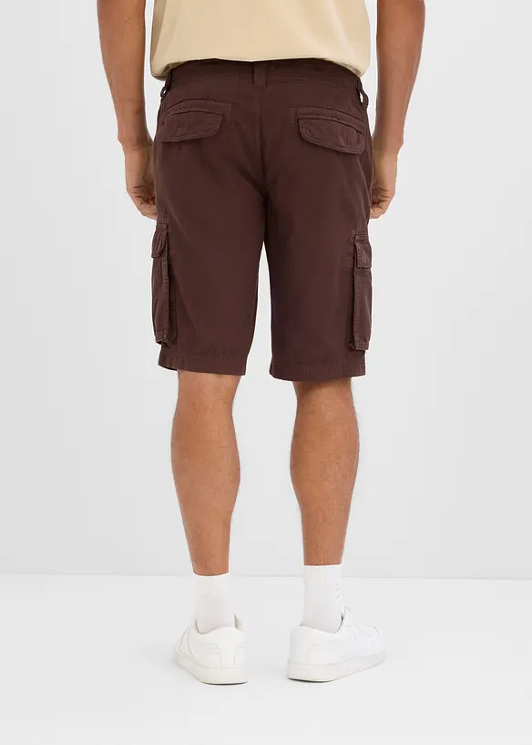 Bermuda loose en jean l&eacute;ger et color&eacute; &agrave; taille &eacute;lastiqu&eacute;e, bonprix