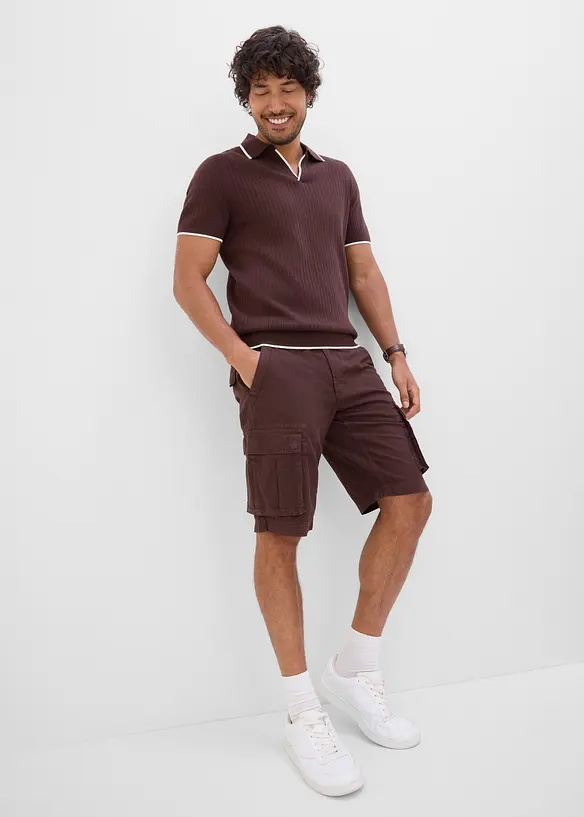 Gestricktes Poloshirt in Regular Fit, bonprix