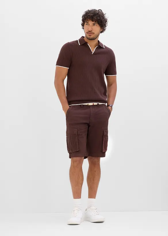 Gestricktes Poloshirt in Regular Fit, bonprix