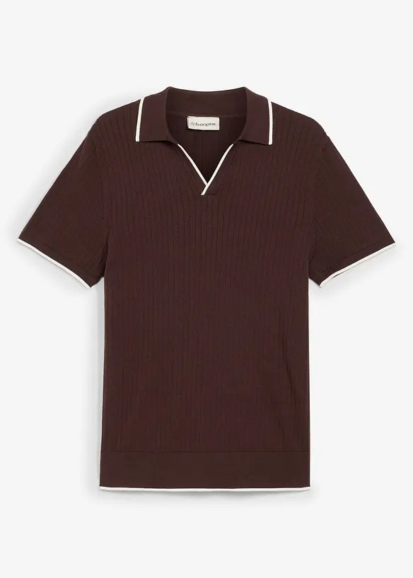 Gestricktes Poloshirt in Regular Fit, bonprix